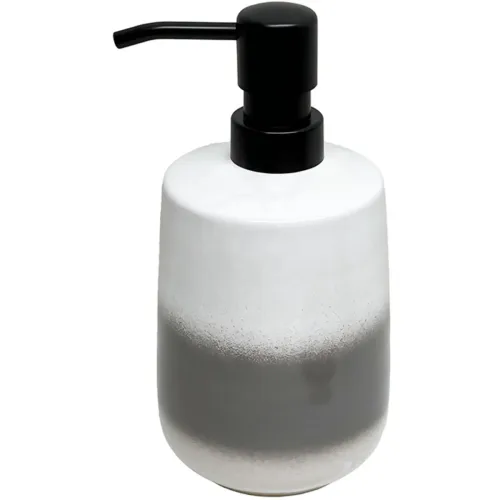 LIVIQUE, Seifenspender Sia Grau Keramik 9 cm 18.5 cm - Seifenspender