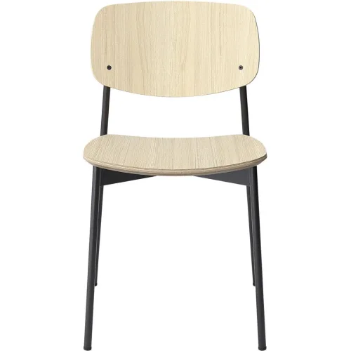 Stuhl Kasper Beige Holz 50 cm - Farbe: natur - Material: Eiche - Stuhl