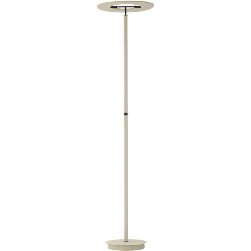 Stehlampe Monza Beige Aluminium/Eisen 39 cm 180 cm - Farbe: sand - LED - Lichtfarbe: Extra warmweiss - Stehlampe- LED Energiesparlampe