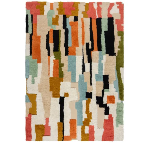 LIVIQUE, Teppich Brim Mehrfarbig Wolle 120 cm 170 cm - Teppich