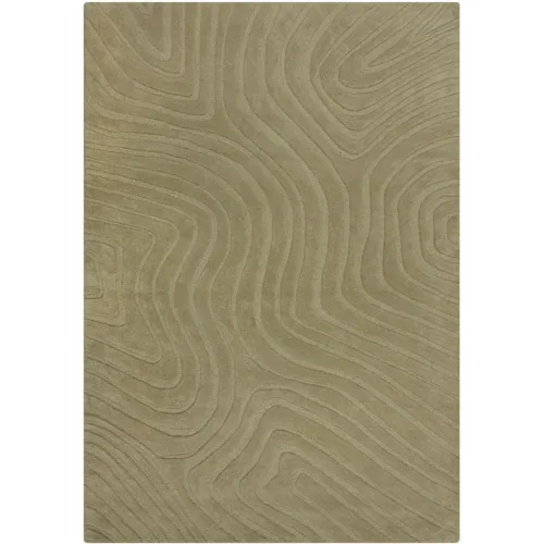 LIVIQUE, Teppich Hibachi Grün Wolle 160 cm 230 cm - Farbe: Sage - Teppich