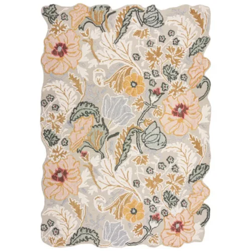 Teppich Sour Rosa Wolle 120 cm 170 cm - Teppich