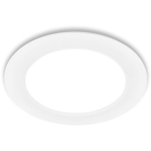 Einbaustrahler Norja Weiss Kunststoff 17 cm 3 cm - LED - Lichtfarbe: Helles Neutralweiss - Einbaustrahler- LED Energiesparlampe