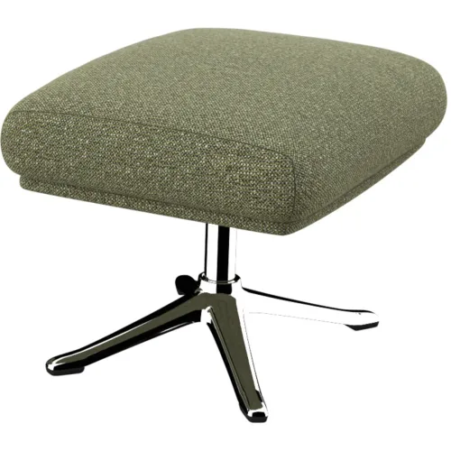 LIVIQUE, Hocker Halani Grün Stoff/Polyester 41 cm 54 cm - Farbe: moosgrün - Material: Stoff, polyester - Hocker
