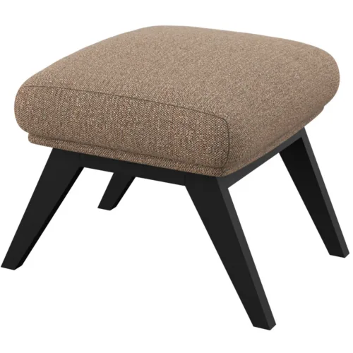 LIVIQUE, Hocker Halani Braun Stoff 41 cm 54 cm - Farbe: Haselnuss - Hocker