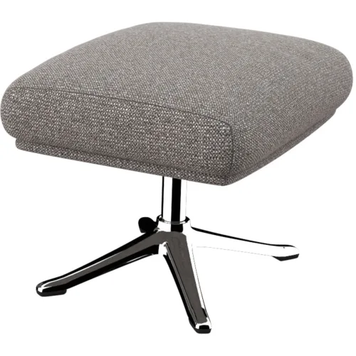 LIVIQUE, Hocker Halani Braun Stoff 41 cm 54 cm - Farbe: Macchiato - Hocker