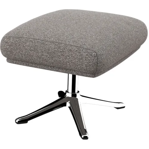 Hocker Halani Braun Stoff 41 cm 54 cm - Farbe: Macchiato - Hocker