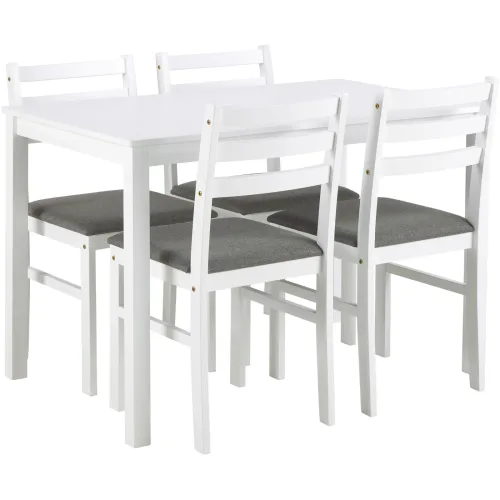 LIVIQUE, Essgruppe Alicante Weiss MDF - Essgruppe