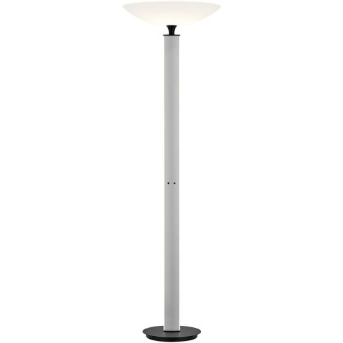 Designer-Stehlampe Bankamp Logan aluminium matt dimmbar H 180 cm - LED - Lichtfarbe: Extra warmweiss - Material: Aluminium/Acryl - Designer-Stehlampe-