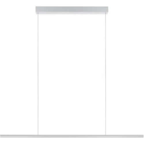 Designer-Pendellampe Bankamp Hexagon aluminium matt 120 cm - LED - Lichtfarbe: Extra warmweiss - Material: Aluminium/Acryl - Designer-Pendellampe
