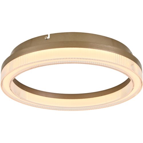 Deckenlampe Gallia Aluminium/Acryl grau gebürstet Ø40cm - LED - Deckenlampe