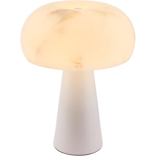 Tischlampe Fria Metall/Marmor weiss - Tischlampe