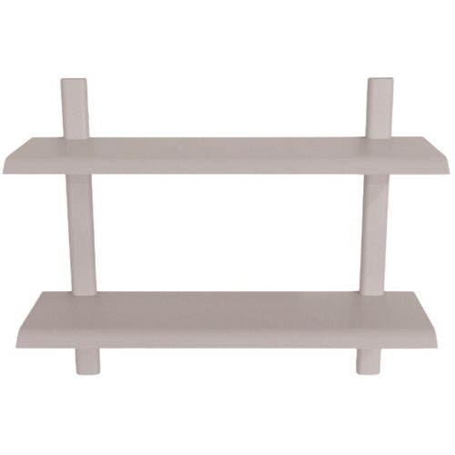 Spinder Design Wandregal Manta Braun Stahl 60 cm 48.2 cm - Farbe: taupe - Wandregal