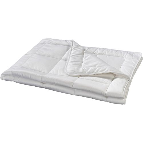 Billerbeck Duvet Leni Weiss Baumwolle 200 cm Viskose/Polyester - Material: 100% Baumwolle, Satin - Duvet
