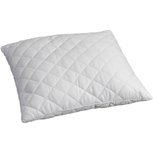 Billerbeck Kissen Leni Weiss Polyester 65 cm 65 cm - Material: 100% Baumwolle, Satin, versteppt mit 50% Viskose (Bambus) und 50% Polyester, Hohlfaser