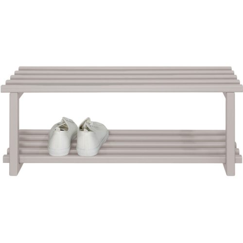 Spinder Design Schuhregal Hesta Braun Stahl 71 cm 26 cm - Farbe: taupe - Schuhregal