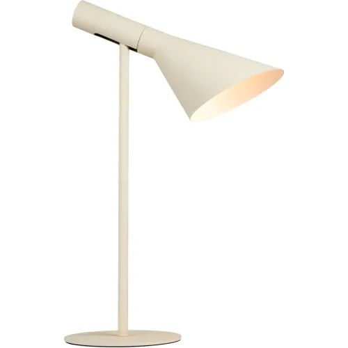 Tischlampe Arles Metall cremeweiss E27 - Farbe: cremeweiss matt