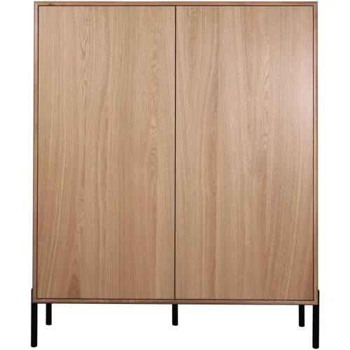LIVIQUE, Highboard Vary Braun 45 cm 132 cm - Farbe: Holzfarbe - Highboard