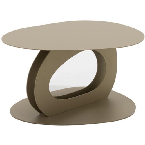 Spinder Design Salontisch Evan Beige Stahl 65.5 cm - Farbe: champagner - Salontisch