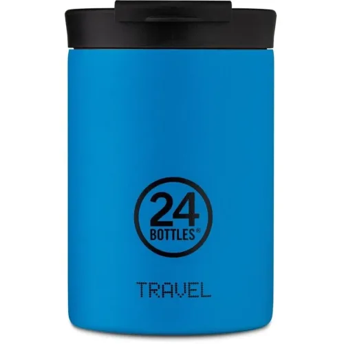 Thermobecher 24 Bottles Blau Edelstahl 12.5 cm - Farbe: Pacific Beach - Thermobecher