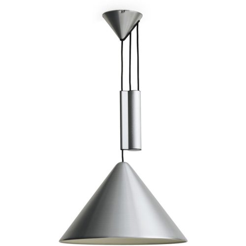Designer-Pendellampe HAY Compass E27 aluminium D 16 cm - Farbe: Aluminium gebürstet - Designer-Pendellampe