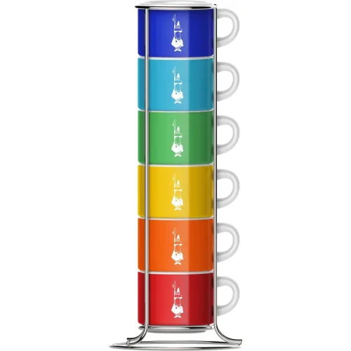Bialetti, Bialetti - Tassen-Set, 65 ml, Multicolor