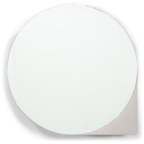 Spinder Design Spiegelschrank Pallis Beige Stahl 55 cm 10 cm 55 cm - Farbe: taupe - Material: Stahl/Glas - Spiegelschrank