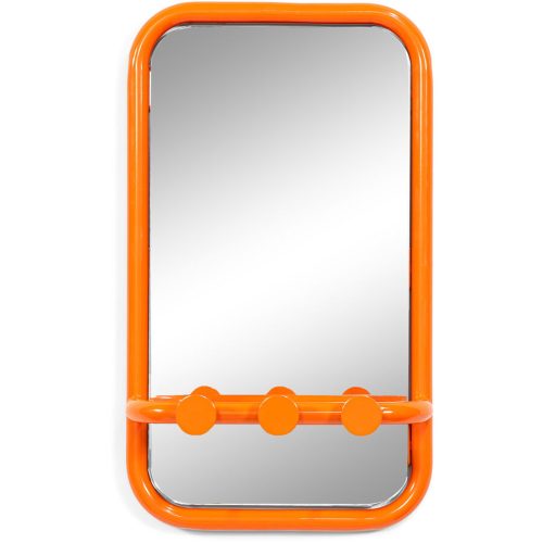 Spinder Design Garderobe Balder Orange Stahl 35 cm 60 cm - Material: Stahl/Glas - Garderobe