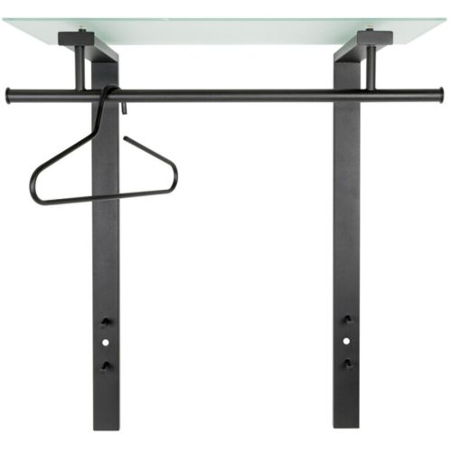Spinder Design Garderobe Hesta Schwarz Stahl 90 cm - Material: Stahl/Glas - Garderobe