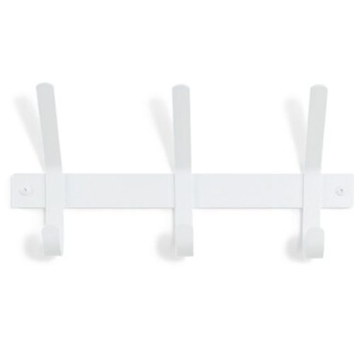 Spinder Design Garderobenleiste Hesta Weiss Stahl 21 cm - Garderobenleiste