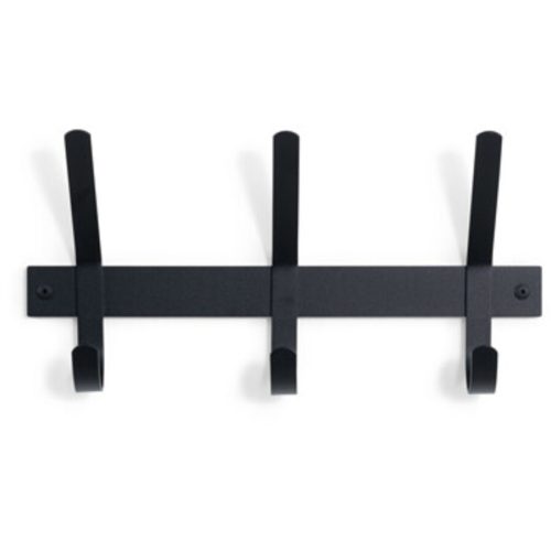 Spinder Design Garderobenleiste Hesta Schwarz Stahl 21 cm - Garderobenleiste