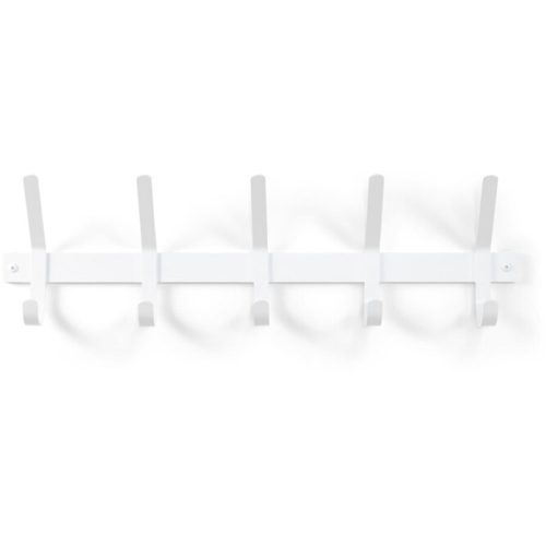 Spinder Design Garderobenleiste Hesta Weiss Stahl 21 cm - Garderobenleiste