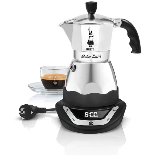 Bialetti, BIALETTI Espressokocher "Moka Timer, 3 Tassen"