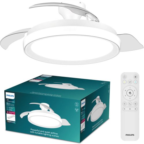 Philips LED, Philips LED Bliss Deckenventilator 28 W mit Fernbedienung, Dimmbar