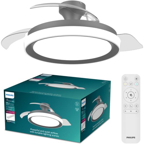 Philips LED, Philips LED Bliss Deckenventilator 28 W mit Fernbedienung, Dimmbar