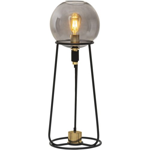 Tischlampe Stelo Schwarz Metall B 25 H 71 cm - Tischlampe