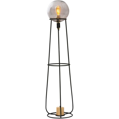 Stehlampe Stelo Schwarz Metall B 25 cm H 129.5 cm - Stehlampe