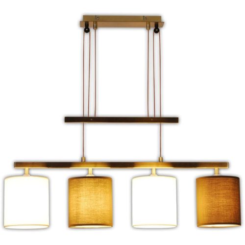 Pendellampe Navos Edelstahl Metall B 15 H 116 cm - Farbe: messing - Material: Metall/Glas/Kunststoff - Pendellampe