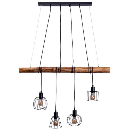 Pendellampe Navos Schwarz Metall B 20 H 100 cm - Pendellampe
