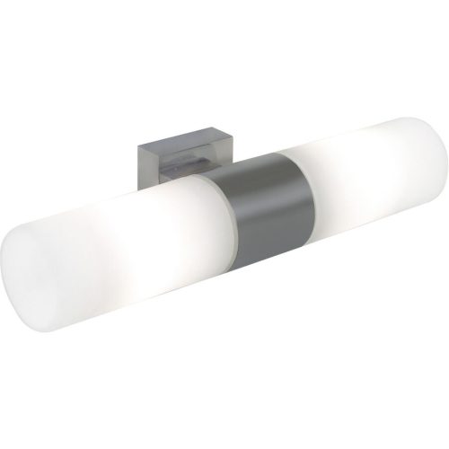 NORDLUX Wandlampe Tangens Edelstahl Glas B 31 H 6 cm - Farbe: Gebürsteter Stahl - Wandlampe