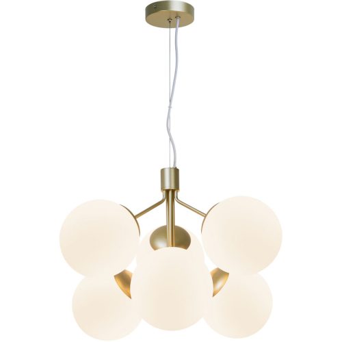 NORDLUX Pendellampe Ivona Edelstahl Glas B 62 cm H 44.5 cm - Farbe: messing - Pendellampe