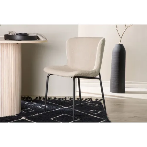 Stuhl 2er-Set Mando Beige B 48 cm - Stuhl 2er-Set