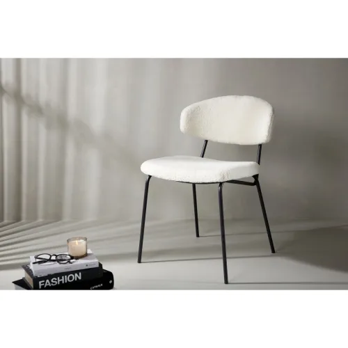 LIVIQUE, Stuhl 2er-Set Hamn Weiss B 50 cm - Stuhl 2er-Set