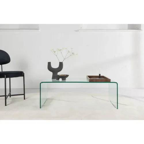 Salontisch Taura Transparent Glas B 110 cm - Salontisch
