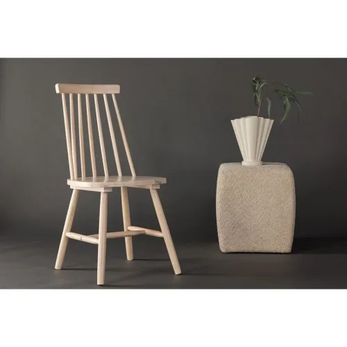 Stuhl 2er-Set Kobula Braun Holz B 43 cm - Farbe: Hellbraun - Material: Gummibaum - Stuhl 2er-Set