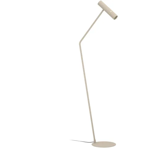Stehlampe Caminia Sandfarben, messing-gebürstet H 158.5 cm