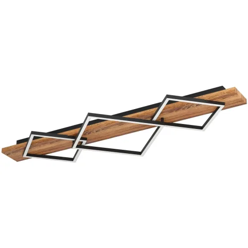 Deckenlampe Boyal Schwarz, braun rustikal B 40.5 cm