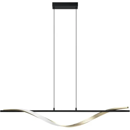 Pendellampe Conaprato Schwarz, messing-gebürstet 2500 lm B 11.5 cm