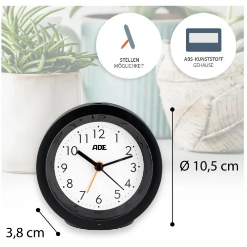 undefined, ADE Klassischer Wecker mit Nachtlicht-Sensor