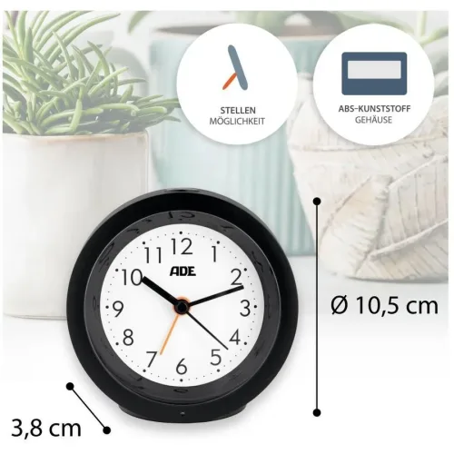 undefined, ADE Klassischer Wecker mit Nachtlicht-Sensor